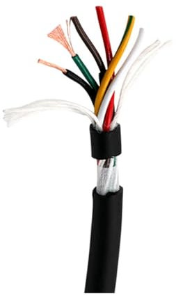 Apparecchiature di comunicazione Cavo resistente al calore TRVV 26/24/22/20/17/15AWG Cavo multicore Segnale di controllo Filo di rame Catena portacavi Cavo CNC flessibile in PVC Fili e cavi(24 Cores 5