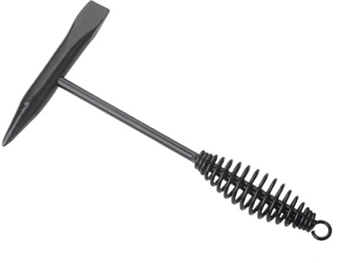 Chipping Slag Hammer, Welding Slag Remover Tool, Heavy Duty Chipping, Coil Spring Handle for Enhanced Grip, Durabless Tools, for Metalworking Repair Work, 500g Steel