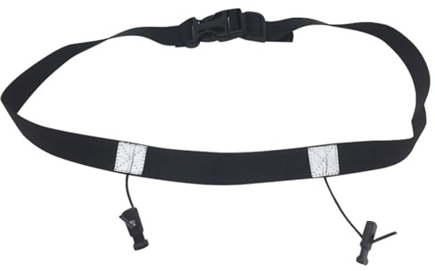 Cinturón de competición - Cinturón de Correr hidratación Ajustable | soporte para baberos de maratón | de cintura elástico y transpirable, cinturón de número de triatlones con bucle de g