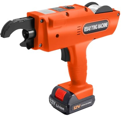 Máquina Atadora de Barras de Refuerzo 0.8mm Diámetro Del Alambre Motor Cepillado de Cobre Puro Máquina Atadora Eléctrica 4500mAh Diseño Inalámbrico con 1 Carrete de Bobinado 1 Par Alicates