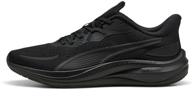 PUMA Unisex Skyrocket LITE 2 Road Running Shoe, Black-Matte Silver, 7.5 UK, Puma svart matt silver, 41 EU