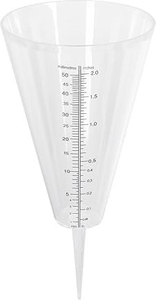 GANAZONO Garden Rain Gauge Cone Shaped Scale Outdoor Rainfall Gauge Measure Tool for Garden Lawn Terrace Easy Read Rain Scale