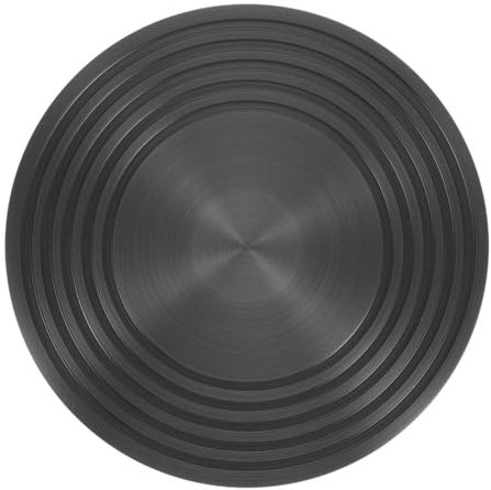 VILLCASE Plaque de Guidage Thermique Noir Facile à Nettoyer Surface Lisse en Aluminium pour Cuisinière à Gaz Cuisine Décongélation