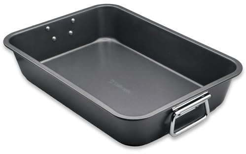 Large Lasagna Pan 15” x 11” - Nonstick Casserole Dish for Easy Cleanup - Convenient Deep Lasagna Baking Dish With Foldable Handles - Large Baking Pan Casserole Dish Is Perfect for Any Meal