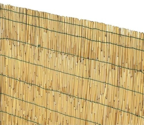 Arella Canna Cannette Bamboo Bambù Naturale Arelle Canniccio Decorativo Recinzione Giardino Ringhiera Balcone Terrazza Piscina Stuoia Ombreggiante H.150 x 300 cm.