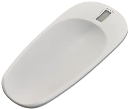 KiBcsLic Bilancia da tè Elettronica Bilancia in Grammi Bilancia da Cucina Strumento di Pesatura con Display Chiaro E Luminoso Adatta per Gioielli E Snack, Bianco