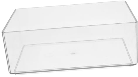 TOBBOMEY Kleiner Hamster Sandbad Behälter mit Glatten Kanten Transparenter Badewanne für Zwerghamster und Kleintiere Multifunktionales Haustier Badezimmer und Sandbadbox für Geräumige