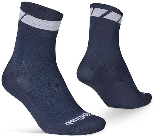 GripGrab Classic Regular Cut Set om 1 och 3 sommarcykelstrumpor racercykel mountainbike inomhus Cycling Cykelsport Strumpor, Marinblå – 1 par, 44-47 EU