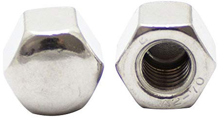 D´s Items | Sechskant-Hutmuttern - M12 - DIN 917 - Edelstahl A2 - [100 Stück] - | Niedrige Hutmuttern V2A