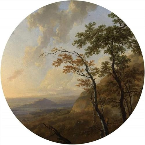 Komar DOT runde und selbstklebende Vlies Fototapete Horizon - Ø Durchmesser 125 cm - 1 Stück - Tapete, Dekoration, Wandtapete, Wandbild, Wandbelag, Designtapete - D1-035