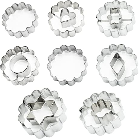 SZXMDKH Set di 8 Formine per Biscotti, Acciaio Inox Animali Stampi Biscotti, per Bambini DIY Decorazioni Dolci Biscotti Dolci Decorazioni Dolci Pasta Zucchero