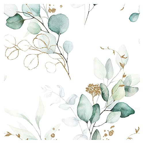 murando Papel Pintado autoadhesivo 10m Fotomurales Decoración de Pared Murales Pegatina decorativos adhesivos 3d panel moderna de Diseno Fotográfico - Naturaleza blanco como pintado b-B-10056-j-a