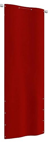 Bussandri Exclusive - Balkon-Sichtschutz Rot 80x240 cm Oxford-Gewebe