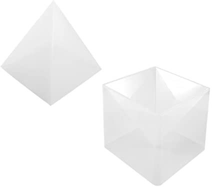 Homoyoyo DIY Pyramid Silicone Mold Base for Epoxy Resin Craft Casting, Pyramid Ornament Mold for Desktop Decor, Handmade Crafting Supplies