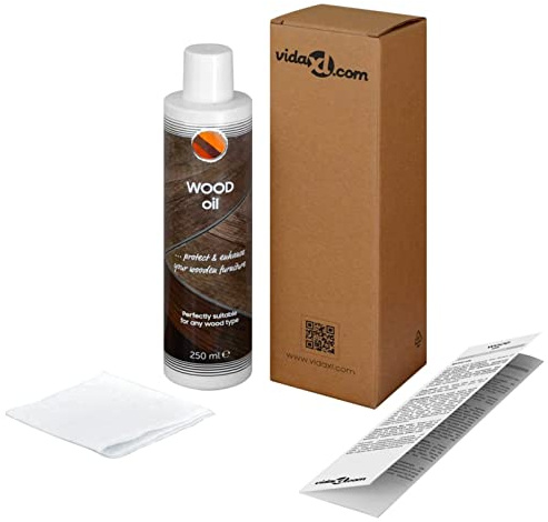 TANZEM Holzöl für Möbel 250 ml, Parkett Öl, Holzöl Innen, Holzpflege, Möbelpflege Holz