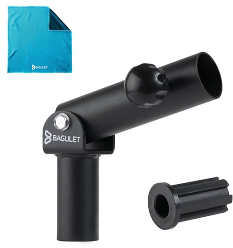 Bagulet Accesorio de minas terrestres para barra, se adapta a barras olímpicas de 2 pulgadas y accesorio de inserción de 1 pulgada, base de agujero de placa de peso a presión, giro de 360 grados