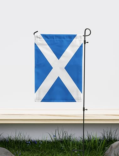 Bandiera da giardino della Scozia, stampa dal design unico su entrambi i lati, realizzata in UE (30 x 45 cm)