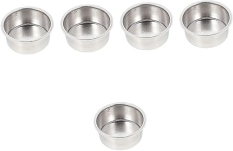 Cabilock 5 Pz Filtro Del Caffè Stendino Per Piatti Stazione Di Manomissione Dell'espresso Macchina Per Caffè Espresso Cesto Dei Produttori Di Caffè Acciaio Inossidabile Stile Americano