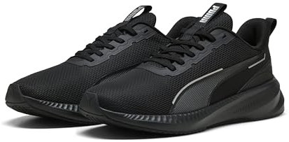 PUMA Unisex Flyer Lite 3 Road Running Shoe, Puma Black Puma Black Puma Silver, 7.5 UK
