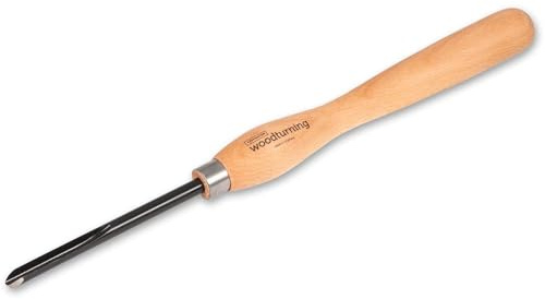 Axminster Woodturning Essential Bowl Gouge - 3/8 (9.5mm), M2 HSS Blade, Beech Wood Handle