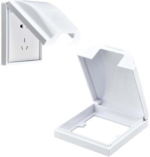 JYTDBCS 1 Pcs Box Plug Socket Covers,Socket CoversSelf Adhesive Single Plug for Safety,Socket Cover Box for Sockets Waterproof Dustproof Plug Socket Covers for Home Electrical Outlet Protector