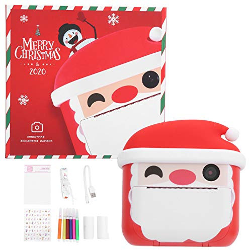 Sunicon Children Instant Print Camera,HD Video Digital Kids Camera Thermal Print Kids Camera Toy with Thermal Photo Paper for Toddler Boys Girls