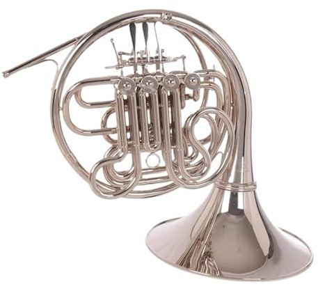 Waldhorn Waldhorn Vier Klappen B Stimmung F Stimmung Vernickeltes Musikinstrument Mit Instrumentenkoffer
