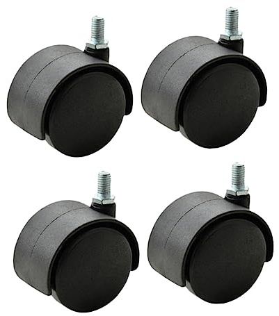 FONDOTIN 4pcs Swivel Casters for Computer Chair Wheels Heavy Duty Replacement Office Chair Casters Screw for Home Office Furniture Moving Wheels