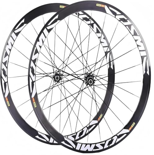 KUNYOS Rennrad-Laufradsatz 700C*23C-25C-28C 40/50MM Aluminiumlegierungsfelge Schnellspannachse 20H Nabe Für 7 8 9 10 11-Gang-Laufradsatz,Disc Brake,40MM