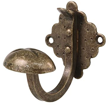 Amig - Crochet Mural Décoratif Style Fer Forgé 70x70x85mm | Suspension Robuste en Acier | Installation Facile | Idéal pour Manteaux et Accessoires, Multicolore, Acier Allié