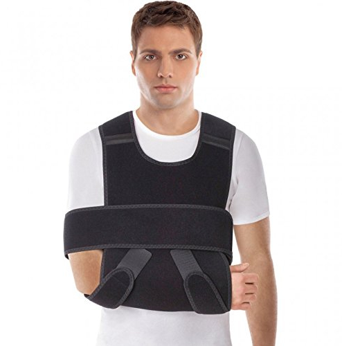 TOROS GROUP MANUFACTURE Cabestrillo de brazo Inmovilizador de hombro Vendaje de Desault Medium Negro