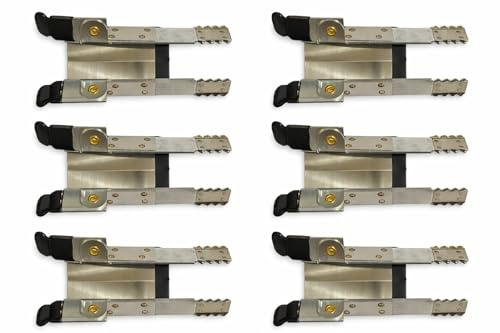 FERPASA® - Pinzas para Bloqueo de Persianas, Cierre Antirrobo para Persianas de Acero Inoxidable. Resistencia, Robustez y Seguridad para su Hogar. Packs de 2, 4, 6 y 10 uds. (6 Uds. Bolsa)