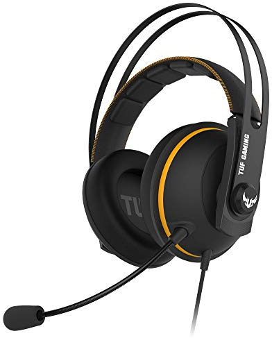 ASUS TUF Gaming H7 Headset (kabelgebunden, 7.1 Virtual-Surround-Sound, geeignet für PC, PS4, Xbox) schwarz / gelb