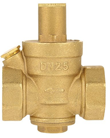 Regolatore di pressione dell'acqua, riduttore di pressione dell'acqua 1pc Ottone regolabile Riduttore di pressione dell'acqua Filettatura valvola DN25 1 