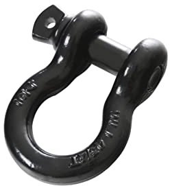 Overland Vehicle Systems Manille de récupération 1,9 cm 4,75 tonnes – Finition Noire en Deux étapes – Compatibilité Universelle – Utilisé pour la récupération Automobile et Le remorquage