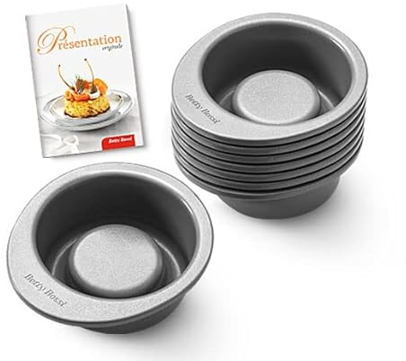 Betty Bossi Kleine Gourmet-Formen (8 Stück) inkl. Rezeptheft – kleine Gourmet-Formen (8 Stück)
