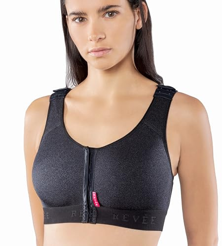 REVÉE Reggiseno Post-Operatorio per Mastoplastica Additiva, Riduttiva, Sostituzione Protesi, Mastopessi, Oncoplastica, Quadrantectomia - Gravidanza, Bra Julie