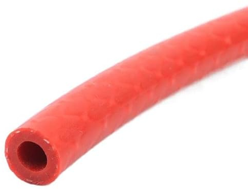1M 6-32mm ID Rot/Blau Silikon-Vakuumschlauch Verstärkter geflochtener Gummischlauch Luftwasserrohr Hitzebeständige Hochdruckleitung-rot,ID 19 x OD 25mm