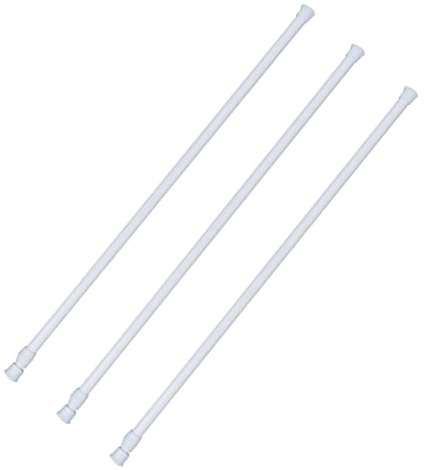 YARNOW 3stücke Hochwertige Teleskopstange Aus Kohlenstoffstahl Verstellbare Bohrfreie Duschvorhangstange Für Vielseitigen Einsatz