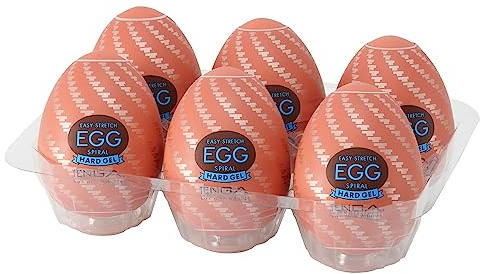 Tenga Spiral Stronger Ei-Masturbator, Braun, 7 cm