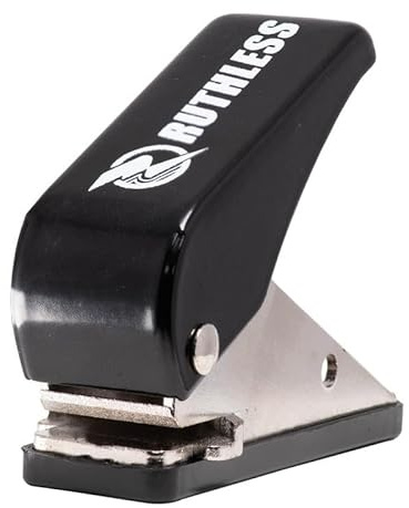 RUTHLESS Dart Flight Punch Pocket Size Easy to Use Darts Accessory, Black (X3028)