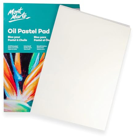 Mont Marte Carta Pastello A3 – Blocco Premium per Pastelli – 20 Fogli - 200g/m² – Ideale per Pastelli Morbidi e a Olio