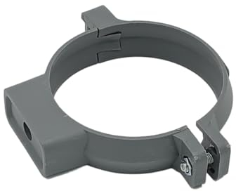 Lot de 10 colliers de serrage 50 mm avec chevilles et vis Gris