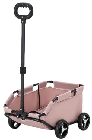 Chariot pour chien - Poussette pour chien - Chariot de transport à roulettes - Chariot de transport pour chat et animal domestique - Chariot de transport léger et pliable à 4 roues pour voyage,
