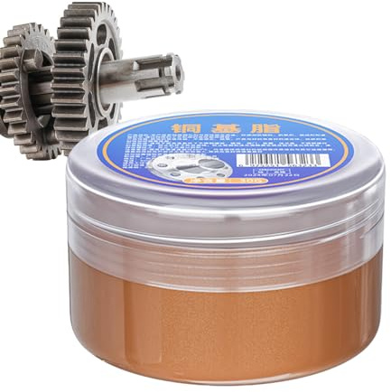 Lubrificante antigrippaggio e antigrippaggio al rame | Grasso professionale al rame | Grasso a base di rame per protezione dalle alte temperature, lubrificante antigrippante professionale al rame