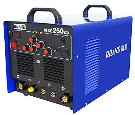 Máquina de soldar, WSE250 TIG Equipo de soldadura del inversor de la onda del soldador de la soldadora de la soldadora de aluminio con las herramientas de los accesorios,Protección de seguridad