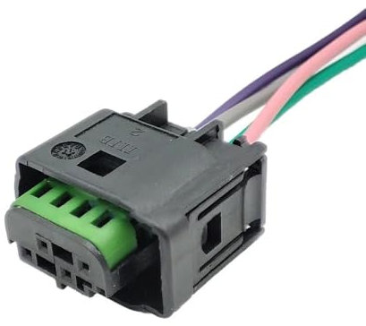 ningqonggongshi Enchufe Sensor Coche Conector de 4 Pines 1-967640-1 8E0 971 934 para convertidor de GLP cámara de visión Trasera Sensor de oxígeno, Cable de conexión 8E0971934