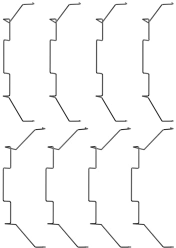 upHere CPU Lüfterklammer 120mm,Halteklammer aus Edelstahl für CPU Kühler,Drahtclip Befestigung Lüfterhalterung,Schwarz,CPU-FC120K (8 Stück)