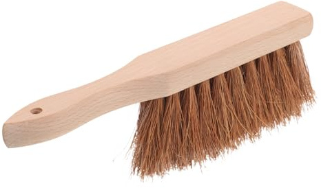 LOEFLIFA Balayette Cheminée à Poils Doux avec Manche Antidérapant Ergonomique pour Nettoyage de Cendres et Poussières Outil Pratique pour Foyer et Barbecue