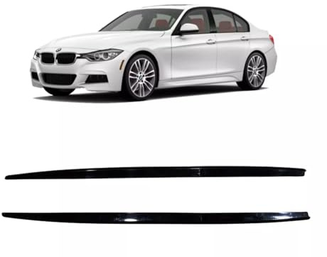 Vrox Auto Parts Vehicle Side Skirt, Compatible with BMW 3 Series F30 2012-2019 Side Skirt, Side Step Skirt Car Accessories 4 Pcs. Black